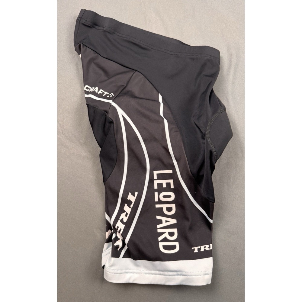 Leopard Trek Craft Mens Black Cycling Padded Shorts Size M